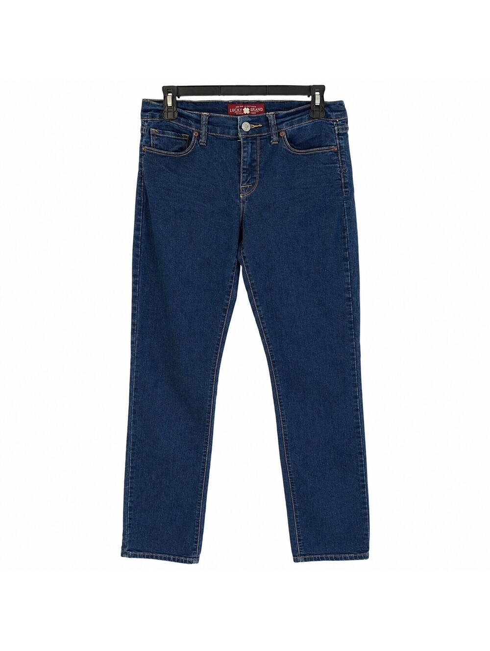 Lucky Brand Women's Blue Denim Jeans Size 6/28 Long Straight Leg